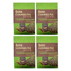 Bộ 4 Trà Xanh Gạo Lứt Matcha Nhật Bản Bona Genmaicha