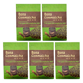Bộ 5 Trà Xanh Gạo Lứt Matcha Nhật Bản Bona Genmaicha