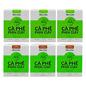 Bộ 3 Cà Phê Phin Giấy Bona Coffee Green Blend + 3 Cà Phê Phin Giấy Bona Coffee Red Blend