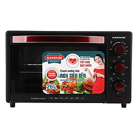 Lò Nướng Điện Sunhouse SHD4226 - Đỏ (26 Lít) - Hàng chính hãng