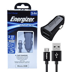 Mua Bộ Sạc Xe Hơi Energizer Micro USB 2 Cổng 3.4A DCA2CUMC3 - Hàng Chính Hãng