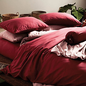 Bộ Drap 5 Món Cao Cấp Lotus Impression Bordeaux LI-SD06