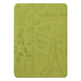 Bao Da Ipad Air / Air 2 / Pro 9.7inch / The New 2017 / 9.7 2018 Kaku Paris KAKUPARIS567-GRN - Xanh Lá - Hàng Nhập Khẩu