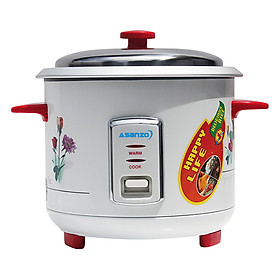 Nồi Cơm Điện Nắp Rời Asanzo RC-12AS1 (1.2L) - Trắng - Hàng Chính Hãng