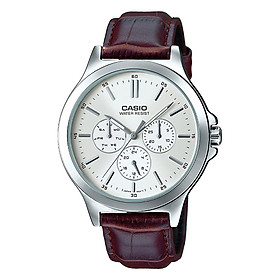 Đồng Hồ Nam Dây Da Casio MTP-V300L-7AUDF  - Nâu Đỏ