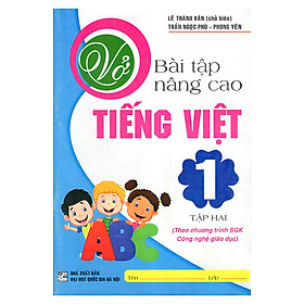 Download sách Vở Bài Tập Nâng Cao Tiếng Việt 1 (Tập 2)