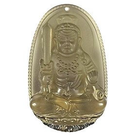 Mặt Dây Chuyền Bất Động Minh Vương Đá Thạch Anh Ám Khói