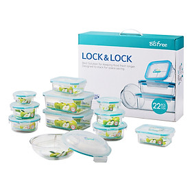 BỘ 10 HỘP NHỰA BISFREE TABLE TOP LOCK&LOCK LBF631S10