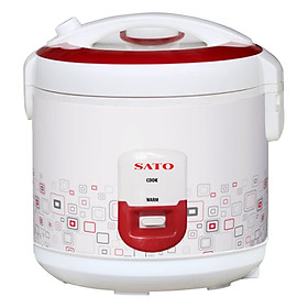 Nồi cơm điện SATO S30-30F 3 lít (Màu đỏ) - Hàng chính hãng