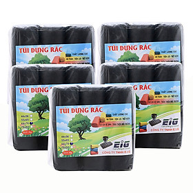 Combo 5kg Túi Đựng Rác Không Lõi EIG 5-EIG-B 6478 Size Đại (64 x 78 cm) -  Đen