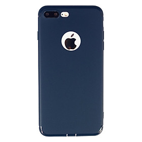 Ốp Lưng Dẻo Fashion Case Có Nút Chắn Bụi Cho iPhone 7 Plus (Xanh Đen)