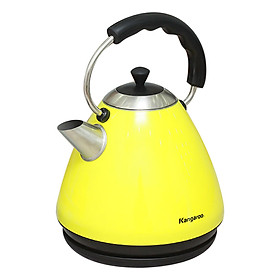 Ấm Đun Siêu Tốc Inox Kangaroo KG641 (1.7L) - Vàng - Hàng chính hãng
