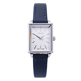 Hình ảnh Đồng Hồ Nữ Dây Da Julius JA-787A (24 x 19 mm) - Xanh Navy