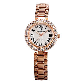 Đồng Hồ Nữ Dây Kim Loại Royal Crown 6305SS (29mm) - Vàng Hồng