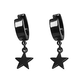 Bộ 2 Bông Tai Hình Ngôi Sao Winwinshop88 BT184 - Đen