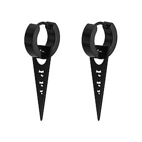 Bộ 2 Bông Tai Hình Tam Giác Winwinshop88 BT263 - Đen