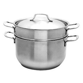 Bộ Nồi Xửng Hấp Fivestar Inox 3 Đáy ST24-3D - Hàng Chính Hãng