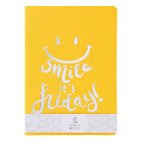 Notebook Bấm Kim A5 Bìa Mỹ Thuật TK 01  - Vàng