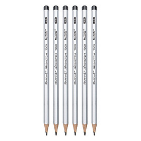 Vỉ 6 Bút Chì Đen Kĩ Thuật Marco 7000-12CB - 4B