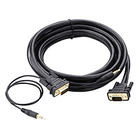 Mua Cáp VGA Và Audio Ugreen VG102 11627 (3m) - Đen - Hàng Chính Hãng