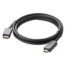 Cáp DisPlayport To HDMI Ugreen DP101 10202 (2m) - Đen - Hàng Chính Hãng