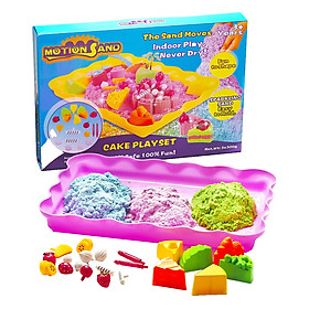 Bộ Chơi Cát Tạo Hình Motion Sand Bánh Sinh Nhật MS-25