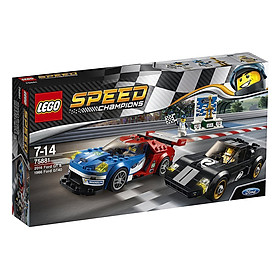 Mô Hình Lego Speed Champions - 2016 Ford Gt Và 1966 Ford Gt40 75881 (366 Mảnh Ghép)