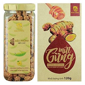 Hình ảnh Combo Đậu Phộng Mè Cay Hải Long (250g) + Mứt Gừng Nướng Mật Ong Hải Long (120g)