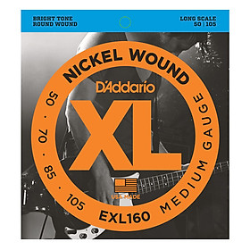 Bộ 4 Dây Đàn Guitar Bass D'Addario EXL160