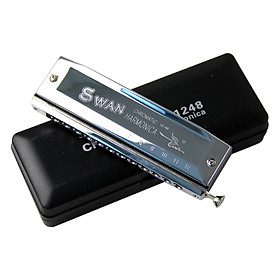 Kèn Harmonica Chromatic Swan 1248 12 Lỗ