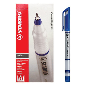 Hộp 10 Cây Bút Kỹ Thuật Stabilo Sensor F - Xanh