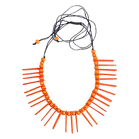 Vòng Cổ Gỗ Handmade Mẫu 3 Đan Như - Cam