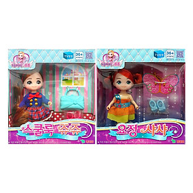 Combo Đồ Chơi Búp Bê Little School Girl Jouju Và Little Fairy Sasha