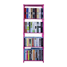 Mua Kệ Sách Lắp Ghép 5 Tầng 4 Ngăn Sắc Màu Pha Lê KS-5T (40 x 122 cm) - Xanh