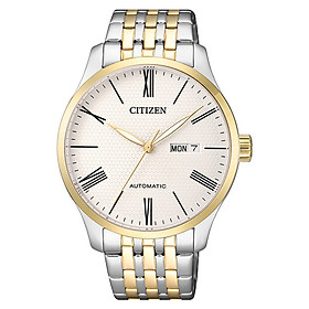 Đồng Hồ Citizen Nam Dây Kim Loại Máy Cơ-Automatic NH8354-58A - Mặt Trắng (40mm)