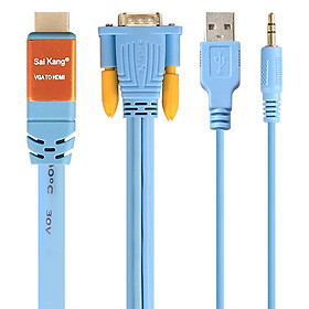 Cáp Chuyển Đổi VGA Sang HDMI Saikang 3m HDV02 SK-Z480