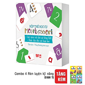 Download sách Hộp Thẻ Học Cụ Montessori: Làm Quen Với Chữ Cái Tiếng Việt - Bước Đầu Đến Với Toán Học ( Tặng Combo 4 Cuốn Trò Chơi Rèn Luyện Kỹ Năng)