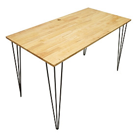 Bàn Làm Việc Simpledesk Mặt Chữ Nhật Chân Cách Điệu HomeOffice SPD68011 - Màu Gỗ (1.2m)