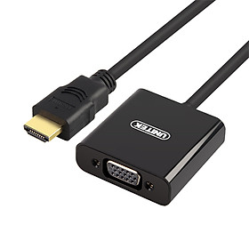 Cáp Chuyển HDMI Ra VGA Unitek Y6333 (0.2m) - Hàng Chính Hãng