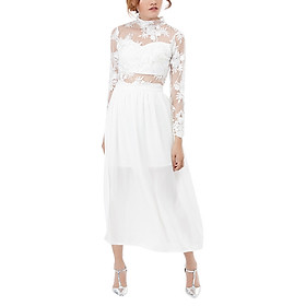 Set đầm ren maxi dài kèm chân váy rời Amun SET196