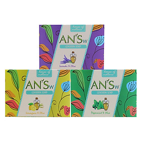 Combo 3 Xà Phòng Thiên Nhiên An's XP - LVD- SC- BA (100g/Hộp)
