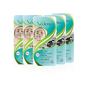 Lô 5 Mặt Nạ Đất Sét Vedette Quercus 15g