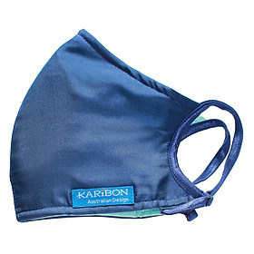 Khẩu Trang Karibon Silk Size M (Xanh Trơn)