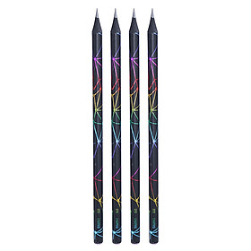 Vỉ 4 Cây Bút Chì Gỗ Đen 2B Hutis PC-8800 