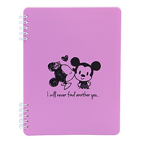 Sổ Lò Xo Bìa Nhựa Vivaone (14.2 x 19.5 cm) - Tím