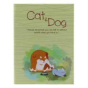 Sổ Vivaone Bìa Giấy Màu Cat & Dog M2 (13 x 18 cm)