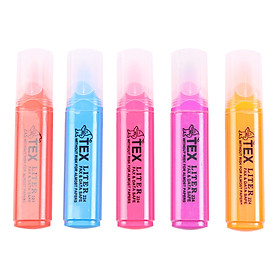 Bộ 5 Bút Dạ Quang Tex-244