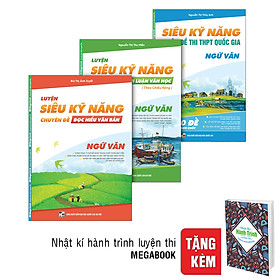 Hình ảnh Combo Siêu Kỹ Năng Ngữ Văn (Tặng Kèm Nhật Kí Hành Trình Luyện Thi)