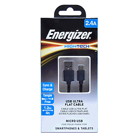 Cáp Sạc Energizer Micro USB Ultra Flat 1.2m