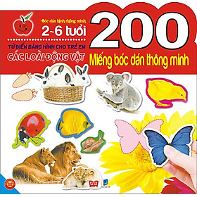 Download sách 200 Miếng Bóc Dán Thông Minh- Các Loài Động Vật